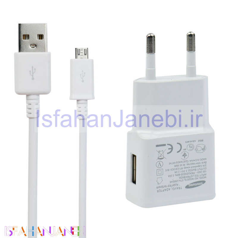 اصفهان جانبی-شارژر دیواری Macher MR-CH10 2A 10.5W + کابل میکرو یو اس بی