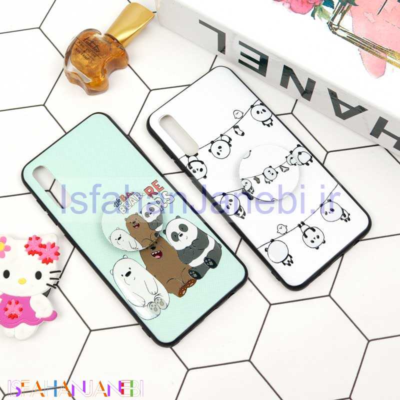 اصفهان جانبی-قاب فانتزی برجسته + پاپ سوکت طرح پاندا سامسونگ A30s / A50s سری D