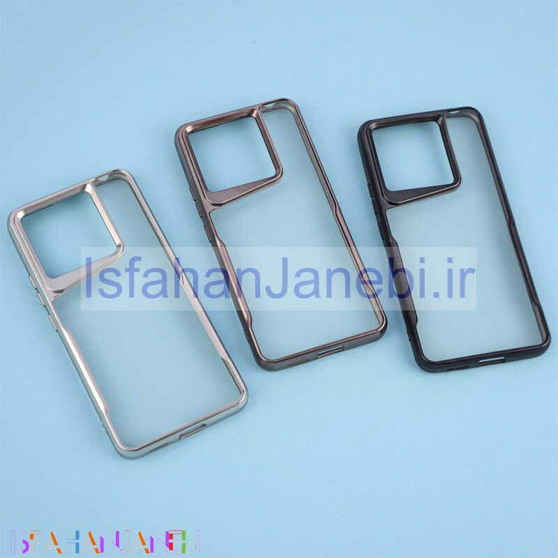 اصفهان جانبی-قاب ژله ای شفاف شیائومی Redmi Note 13 Pro 5G طرح تیتانیوم