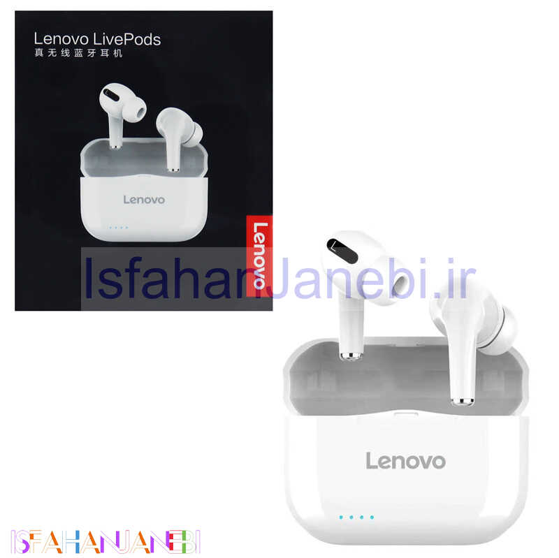 اصفهان جانبی-هندزفری بلوتوث دو تایی Lenovo Live Pods LP1S