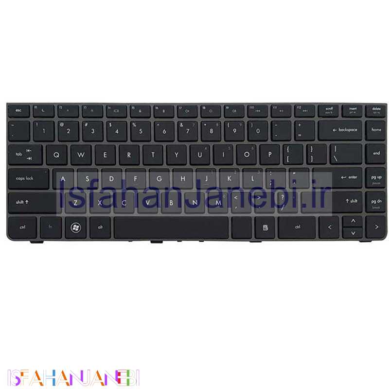 اصفهان جانبی-کیبورد لپ تاپ HP ProBook 4330 اینتر کوچک با فریم - مشکی