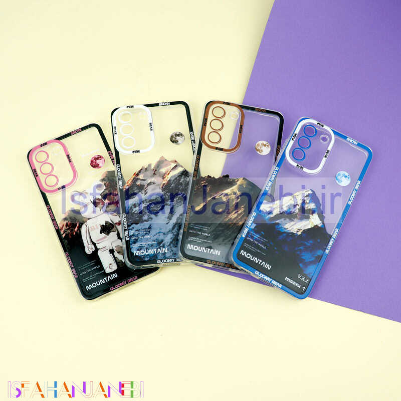 اصفهان جانبی-قاب ژله ای شفاف طرح کوهستان محافظ لنزدار Samsung Galaxy S21 FE 5G