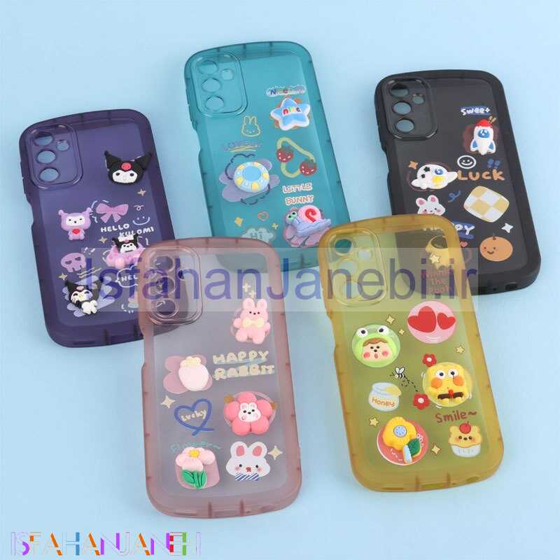اصفهان جانبی-قاب Fashion Case سامسونگ Galaxy A24 4G عروسک برجسته محافظ لنزدار