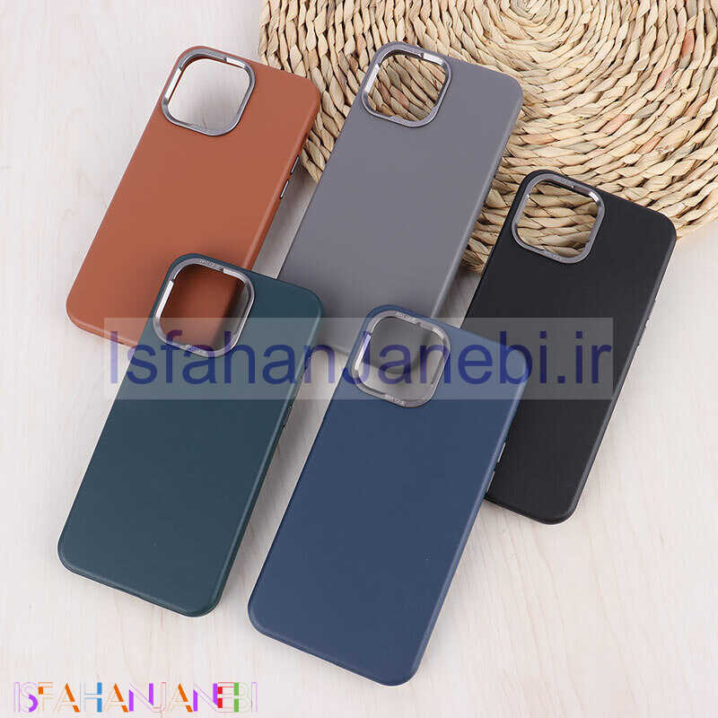 اصفهان جانبی-قاب Pro Case طرح چرمی دور محافظ لنز متال