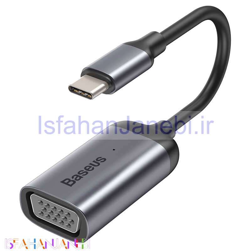 اصفهان جانبی-تبدیل Baseus CAHUB-V0G Type-C to VGA