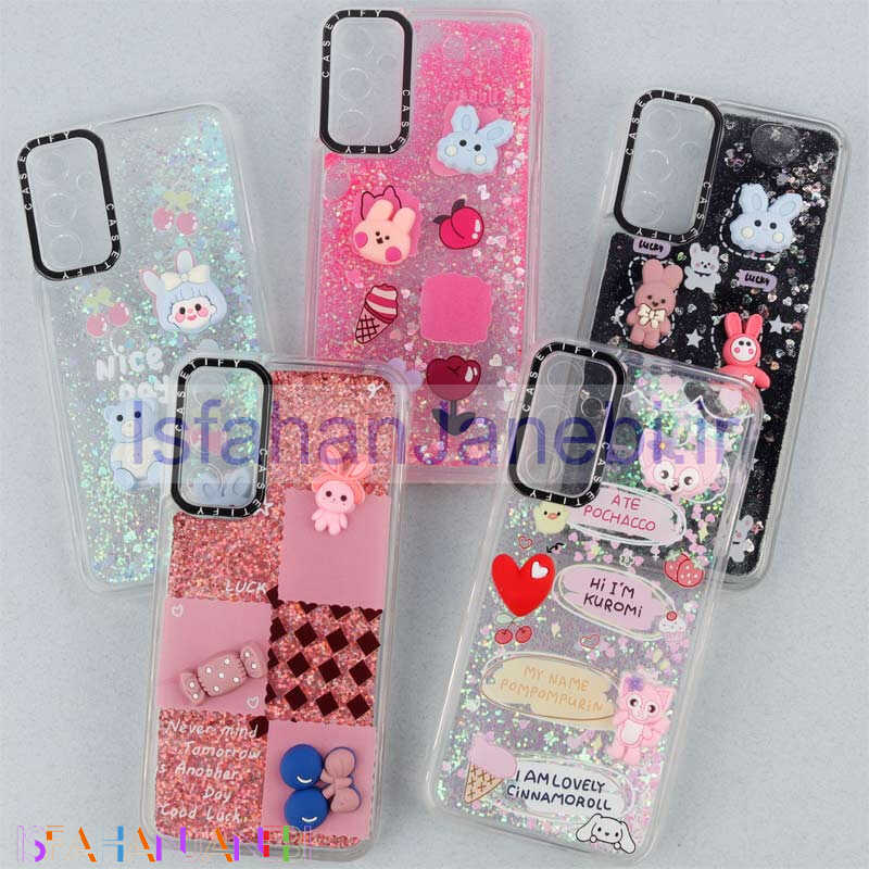 اصفهان جانبی-قاب آکواریومی Casetify سامسونگ Galaxy A24 4G عروسکی برجسته محافظ لنزدار