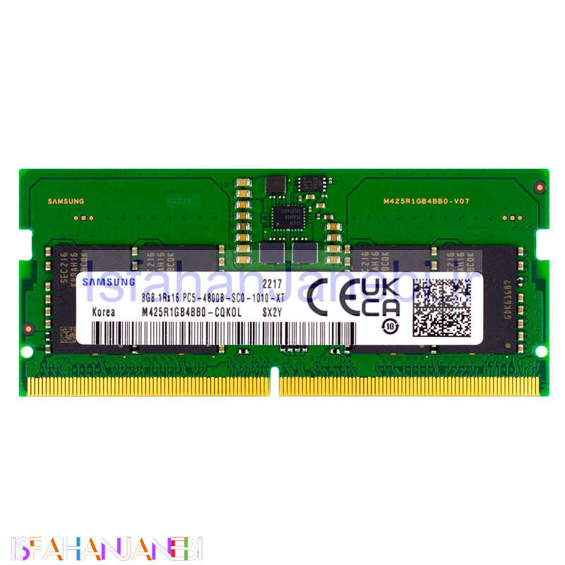 اصفهان جانبی-رم لپ تاپ Samsung M425R1GB4BB0-CQKOL DDR5 8GB 4800MHz CL40 استوک