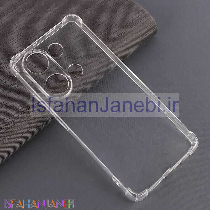 اصفهان جانبی-قاب ژله ای ضربه گیر بی رنگ شیائومی Poco M6 Pro 4G محافظ لنزدار