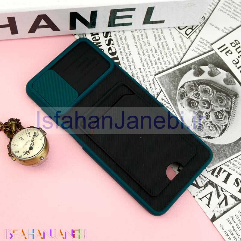 اصفهان جانبی-قاب ضد ضربه جاکارتی دار محافظ لنز کشویی کلاسیک Samsung Galaxy A12