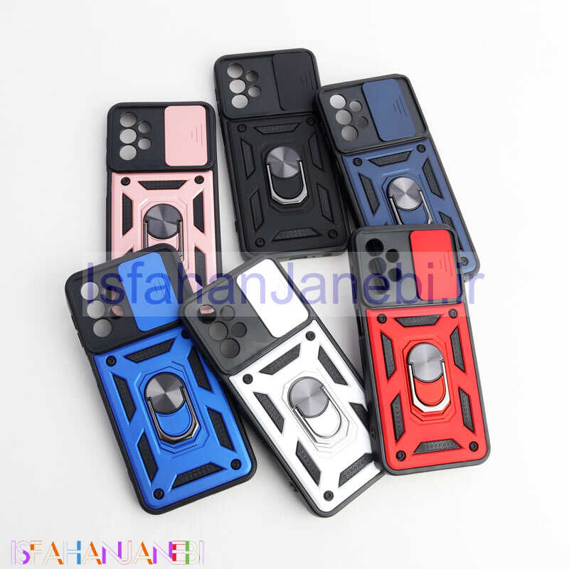 اصفهان جانبی-قاب ضد ضربه محافظ لنزدار کشویی هولدر دار بتمن Samsung Galaxy A23