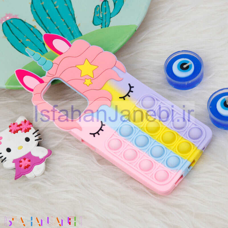 اصفهان جانبی-قاب اورجینال سیلیکونی یونیکورن پاپیتی Xiaomi Redmi Note 10 Pro