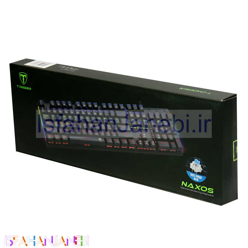 اصفهان جانبی-کیبورد گیمینگ تی دگر Naxos T-TGK310 Blue Switch