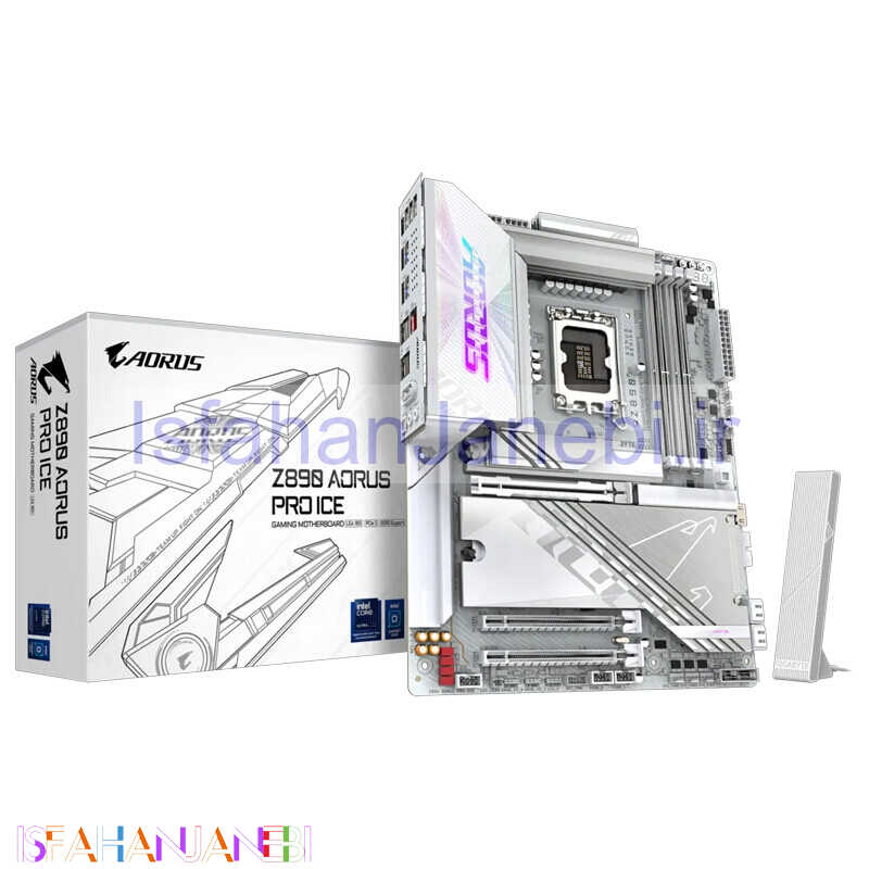 اصفهان جانبی-مادربرد گیگابایت Z890 AORUS PRO ICE DDR5