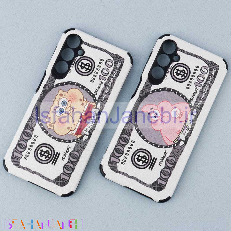 اصفهان جانبی-قاب ژله ای طرح باب اسفنجی محافظ لنزدار Samsung Galaxy A24 4G