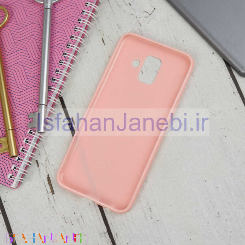 اصفهان جانبی-قاب ژله ای براق Samsung Galaxy A6 صورتی سری B