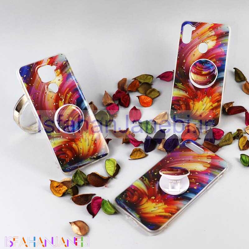 اصفهان جانبی-قاب رنگین کمانی پاپ سوکت دار خرچنگی کد8 شیائومی Redmi 9c