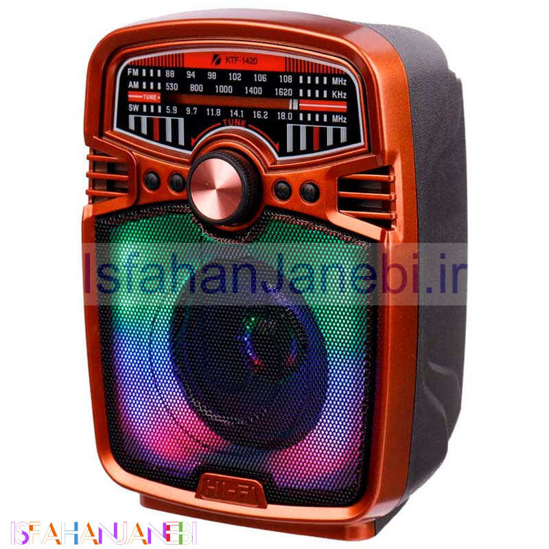 اصفهان جانبی-رادیو اسپیکر بلوتوثی رم و فلش خور KTF-1420