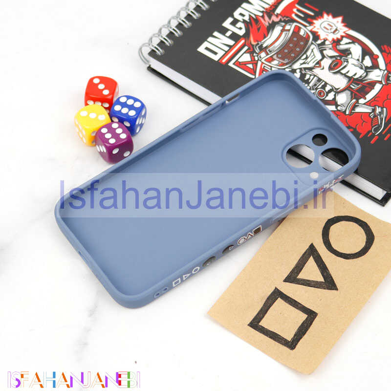 اصفهان جانبی-قاب سیلیکونی محافظ لنزدار طرح اسکویید گیم iPhone 13 کد 14