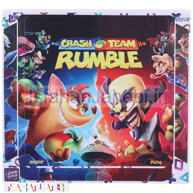 اصفهان جانبی-اسکین پلی استیشن 4 اسلیم طرح Crash Team Rumble