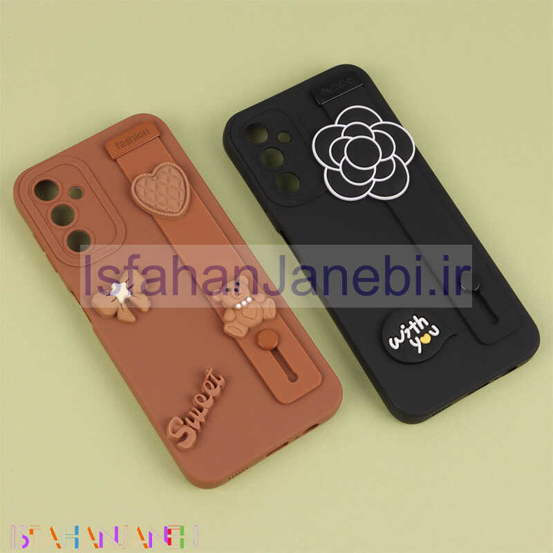 اصفهان جانبی-قاب سیلیکونی ژله ای دستبندی محافظ لنزدار Samsung Galaxy A14 4G / A14 5G