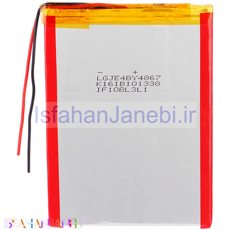 اصفهان جانبی-باتری لیتیوم 4000mAh 9*65*4.8mm 486789 بسته 10 عددی