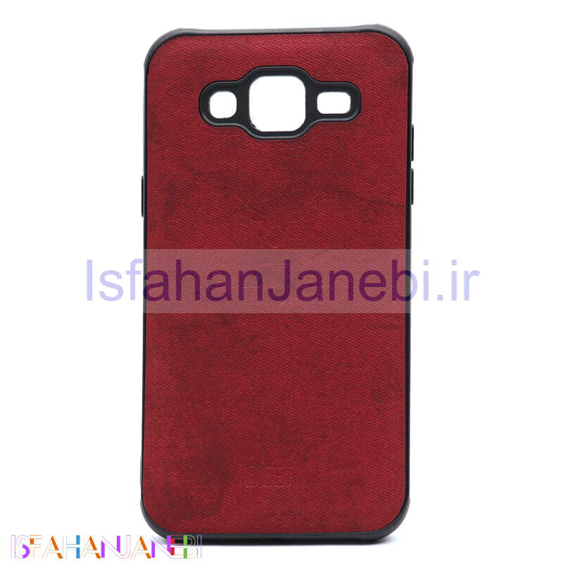 اصفهان جانبی-قاب چرمی طرح گوزن Samsung J5 زرشکی