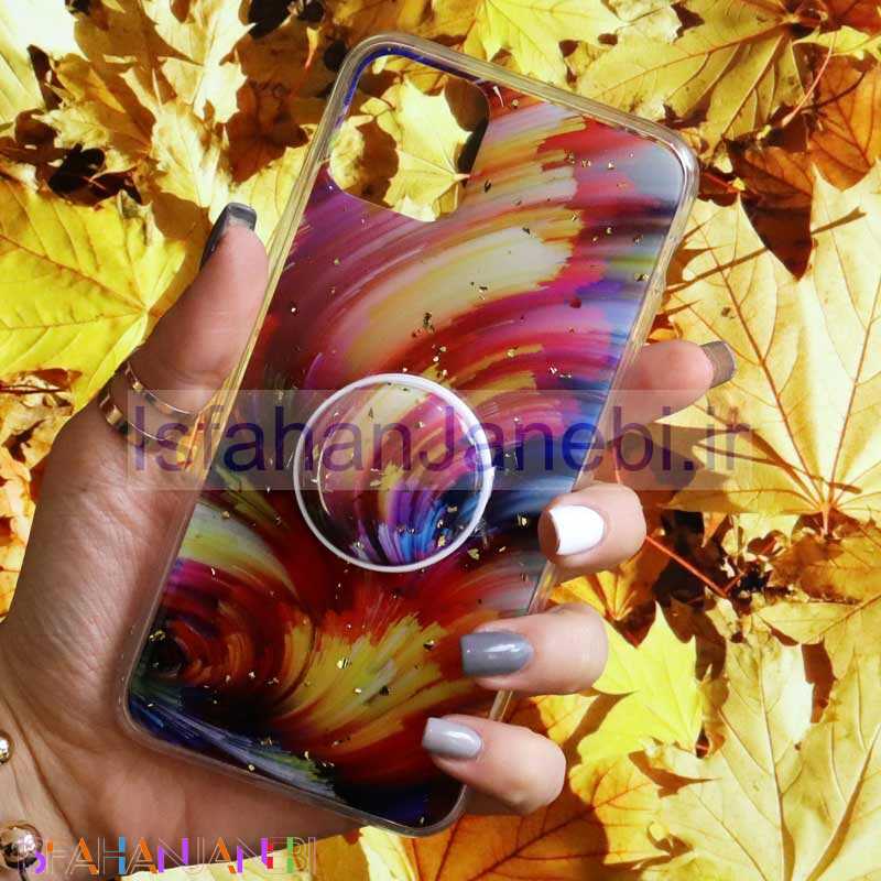 اصفهان جانبی-قاب رنگین کمانی پاپ سوکت دار خرچنگی کد8 آیفون iPhone 11 Pro Max