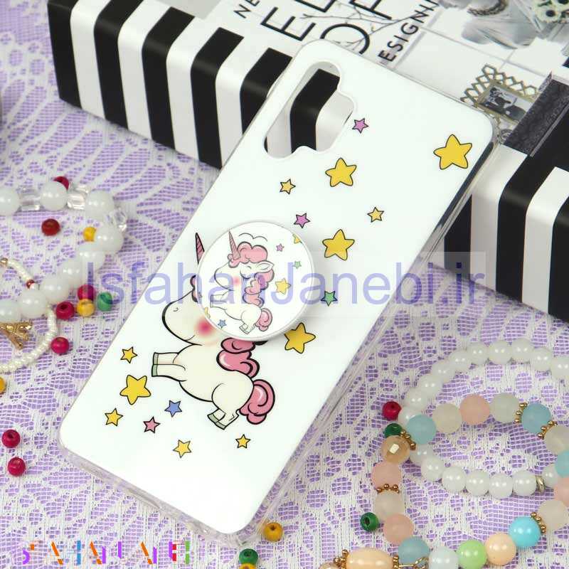 اصفهان جانبی-قاب سوپر IMD دور شفاف پاپ سوکت دار Samsung A32 یونیکورن