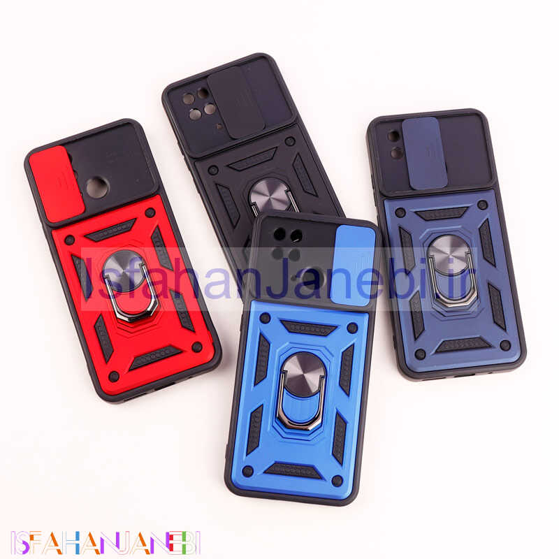 اصفهان جانبی-قاب ضد ضربه محافظ لنزدار کشویی هولدر دار بتمن Xiaomi Redmi 10C