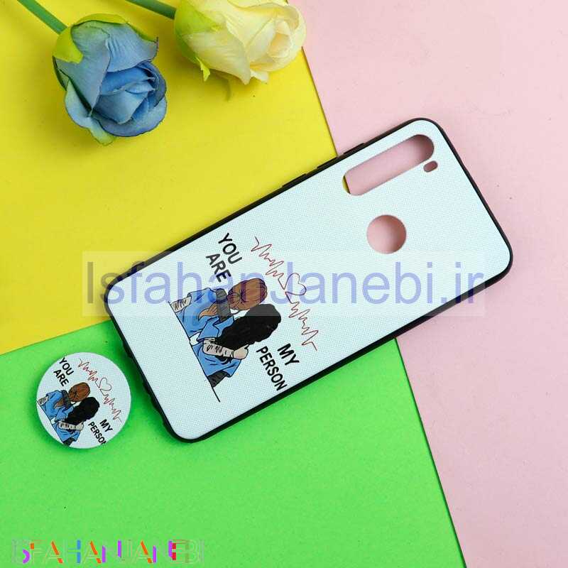 اصفهان جانبی-قاب فانتزی برجسته + پاپ سوکت طرح Friends شیائومی Redmi Note 8 سری D