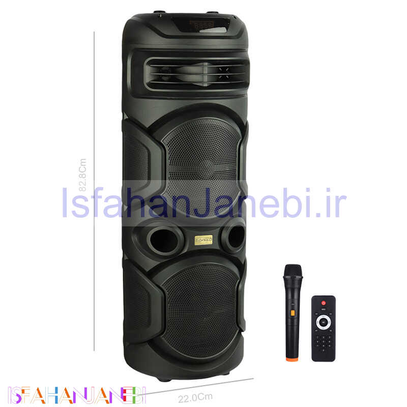اصفهان جانبی-اسپیکر چمدانی بلوتوثی گلکس بیت GS40 + میکروفون و ریموت کنترل