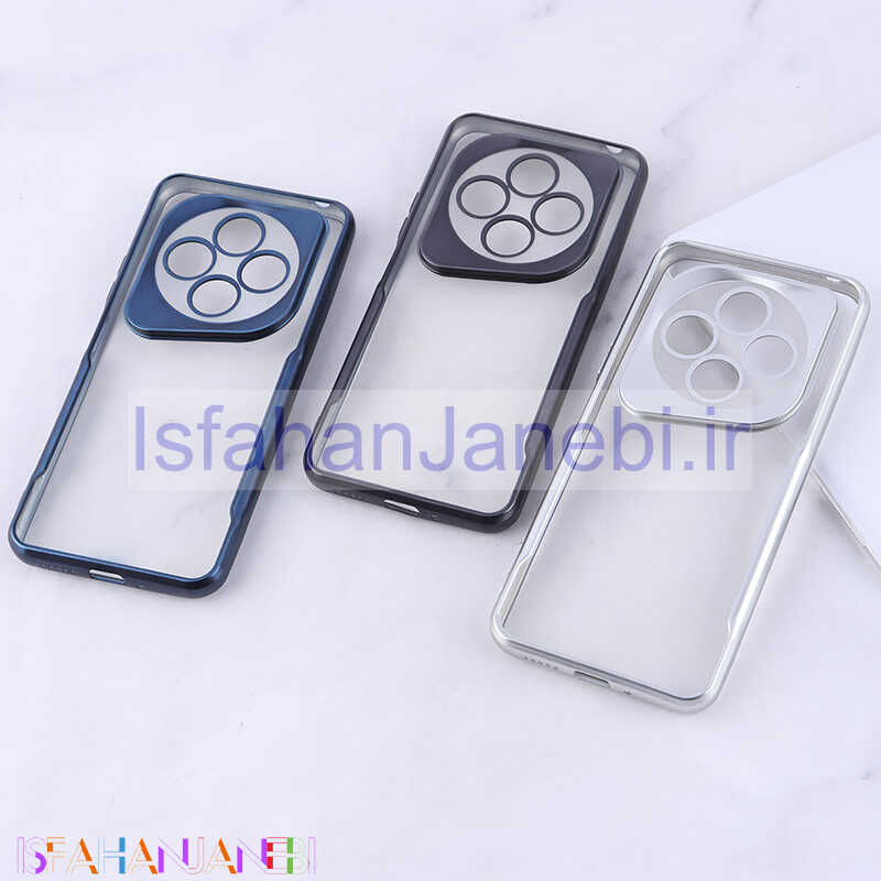 اصفهان جانبی-قاب ژله ای شفاف شیائومی Redmi 14C / Poco C75 طرح تیتانیوم محافظ لنزدار