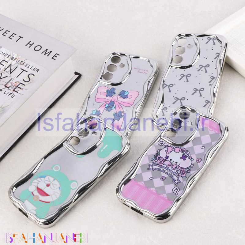 اصفهان جانبی-قاب آینه ای سامسونگ Galaxy A55 محافظ لنزدار براق طرح دار