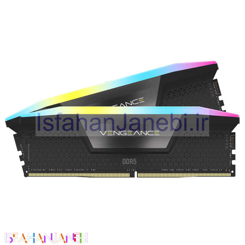 اصفهان جانبی-رم کامپیوتر Corsair Vengeance RGB DDR5 32GB 5200MHz CL40 Dual