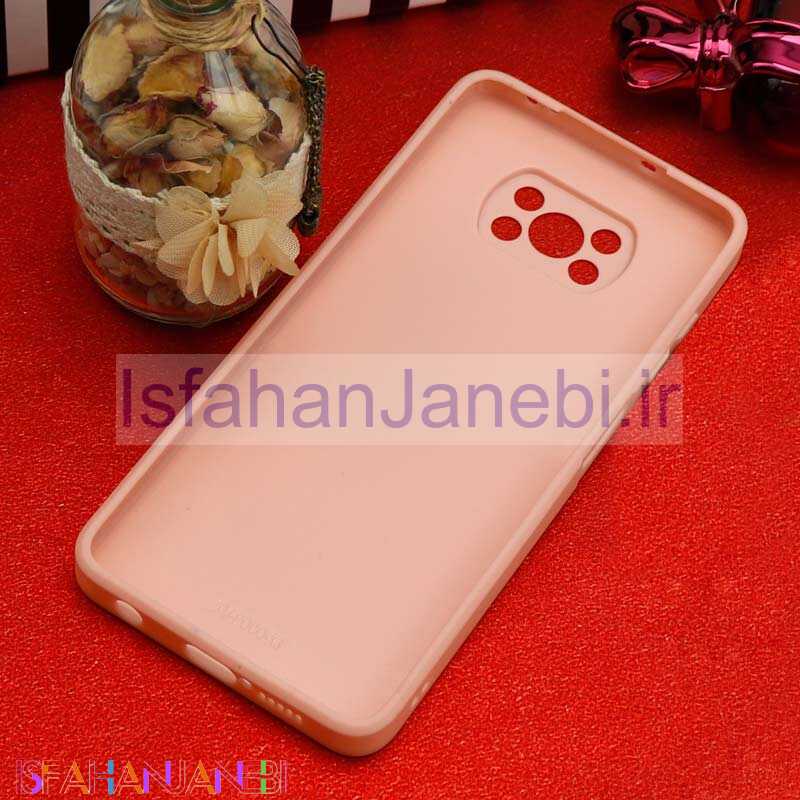 اصفهان جانبی-قاب محافظ لنزدار آینه ای + پاپ سوکت طرح قلب صورتی Xiaomi Poco X3