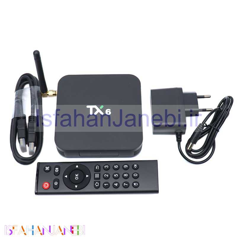 اصفهان جانبی-اندروید باکس TX6-P 16GB 4K + ریموت کنترل