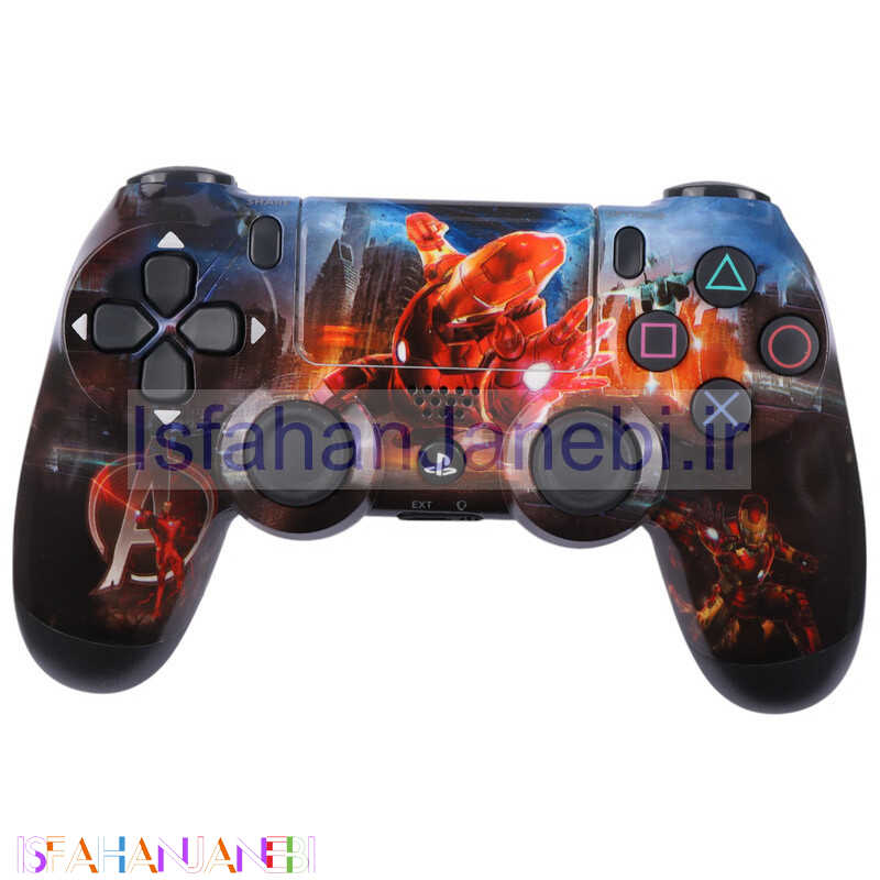 اصفهان جانبی-دسته بازی بی سیم SONY PlayStation 4 DualShock 4 High Copy طرح Iron Man