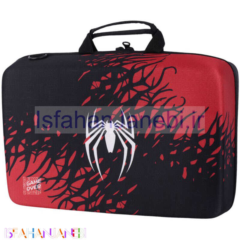 اصفهان جانبی-کیف کنسول بازی PS5 Slim طرح Spider Man کد 15