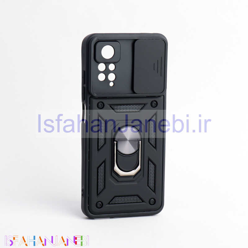 اصفهان جانبی-قاب ضد ضربه محافظ لنزدار کشویی هولدر دار بتمن Xiaomi Redmi Note 11 Pro