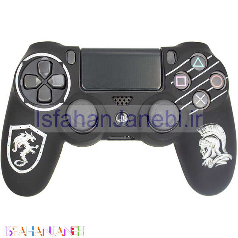 اصفهان جانبی-روکش دسته بازی PS4 طرح اسپارتان مشکی سفید