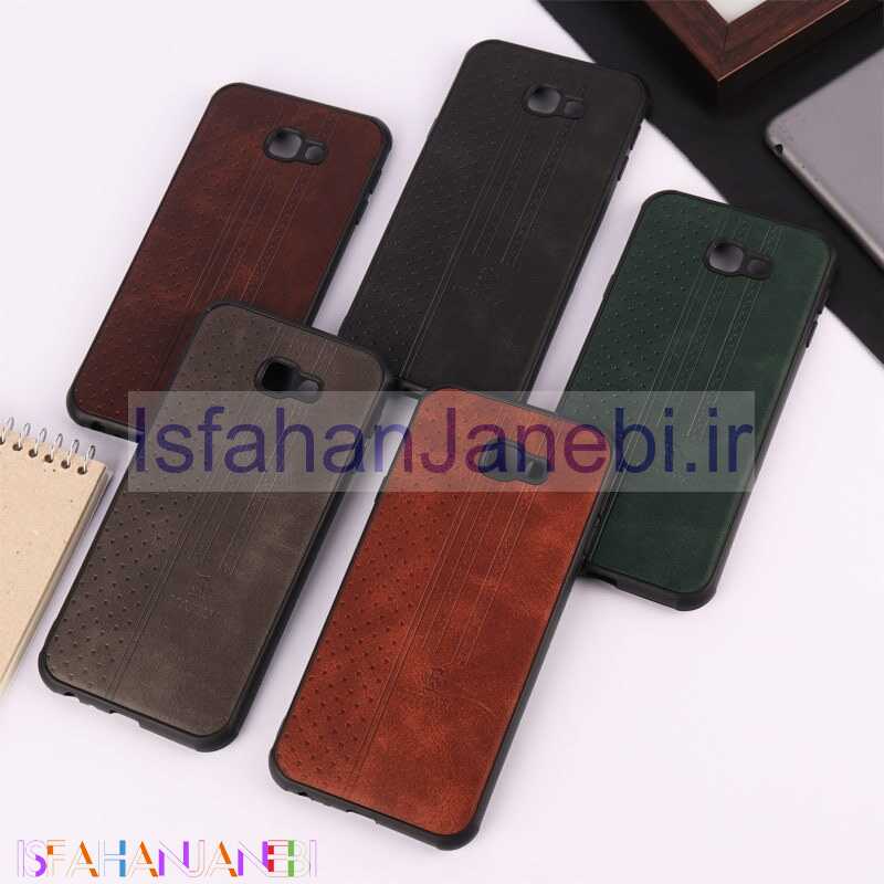 اصفهان جانبی-قاب چرمی Canary سامسونگ Galaxy J4 Plus محافظ لنزدار