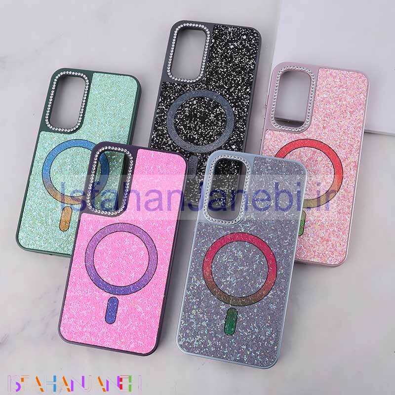 اصفهان جانبی-قاب اکلیلی سامسونگ Galaxy A55 نگین دار طرح مگ سیف