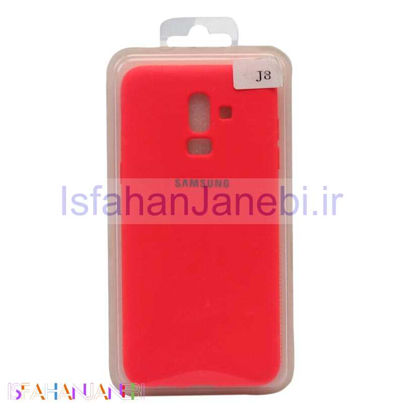 اصفهان جانبی-قاب سیلیکونی Samsung J8 صورتی فسفری