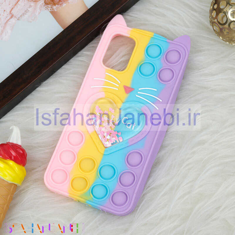 اصفهان جانبی-قاب اورجینال سیلیکونی آکواریومی Lucky Cat پاپیتی Xiaomi Poco M3