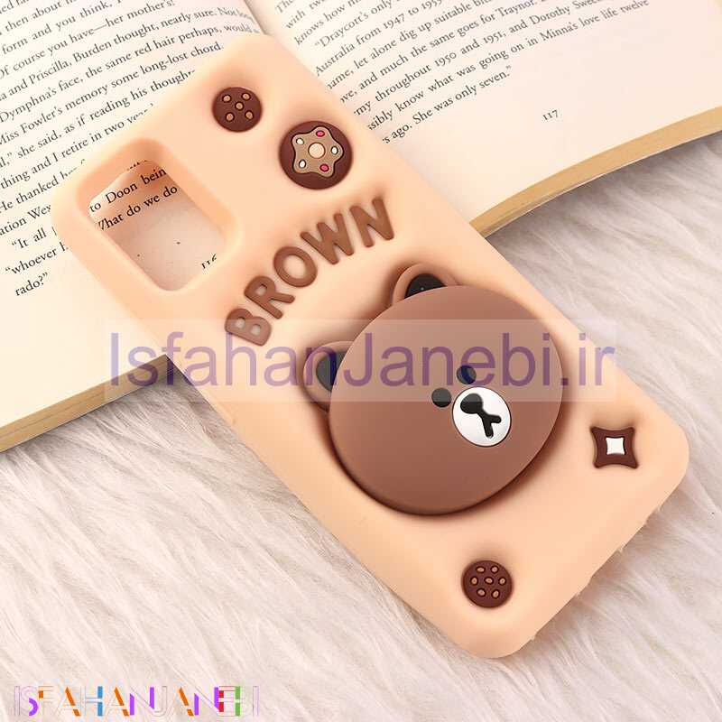 اصفهان جانبی-قاب سیلیکونی Vip Max سامسونگ Galaxy A51 4G پاپ سوکت دار طرح Bear