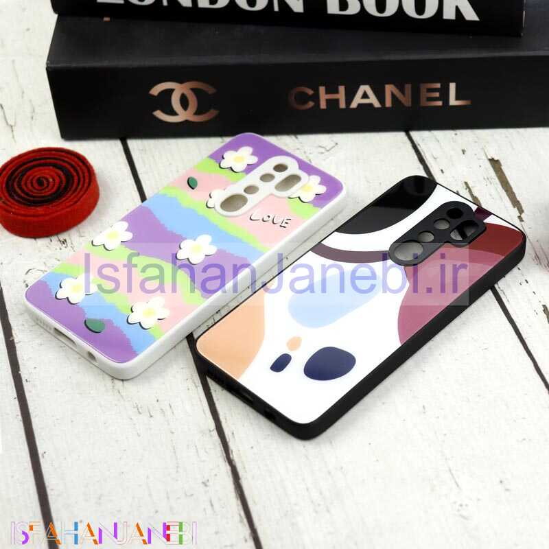 اصفهان جانبی-قاب طرحدار پشت گلسی محافظ لنزدار Xiaomi Redmi Note 8 Pro