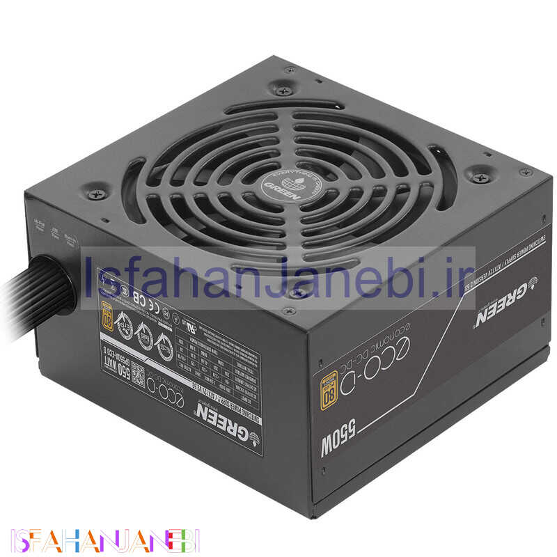 اصفهان جانبی-پاور 550 وات گرین Green GP550A-ECO D Bronze