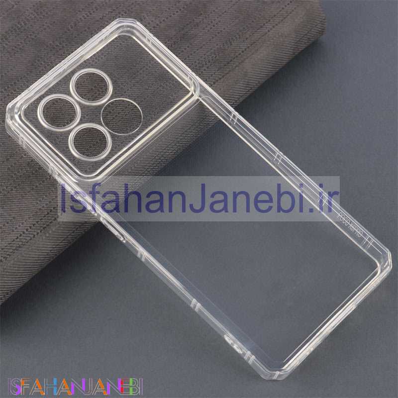 اصفهان جانبی-قاب ژله ای شفاف محافظ لنزدار شیائومی Poco X6 Pro