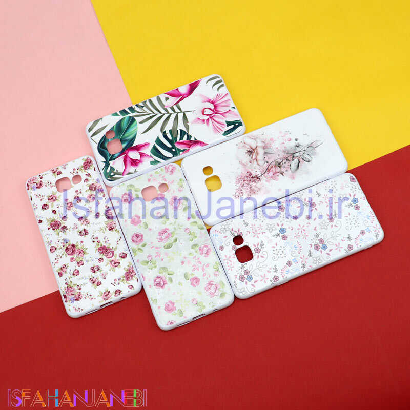 اصفهان جانبی-قاب فانتزی سفید طرح گل سامسونگ A7 2016