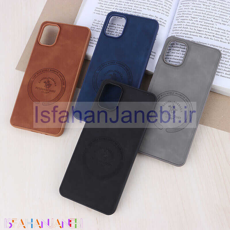 اصفهان جانبی-قاب چرمی Polo & Racquet Club سامسونگ Galaxy A06 طرح مگ سیف